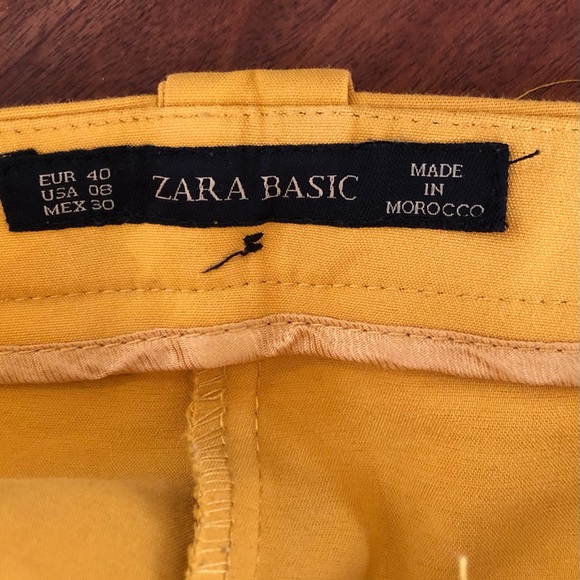 Zara Basic mustard color pants AUD12 - Picture 3 of 3